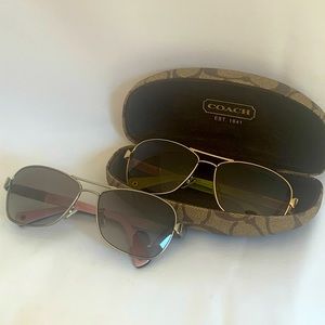 Coach “Caroline” Sunglasses (2 pair + 1 case)